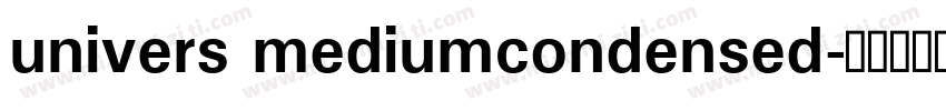 univers mediumcondensed字体转换